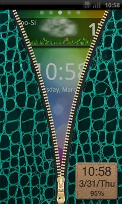 Zipper Lock Screen Free android App screenshot 2